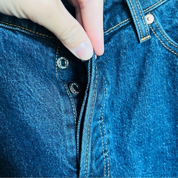 COPY - NWOT LEVI'S Wedgie Straight Fit Denim Jeans Dark Wash 16W - Picture 5 of 7